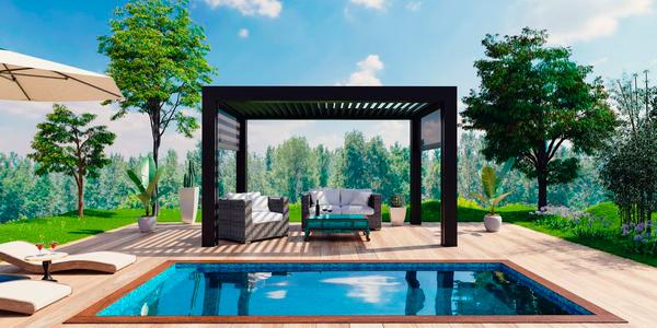 Pérgola bioclimática: todos los complementos que se pueden poner