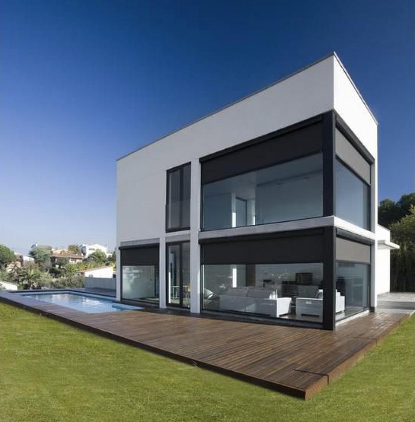 Cortinas exteriores antivientos características y beneficios
