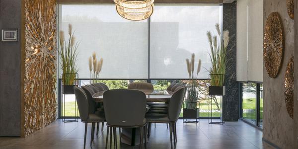 Cortinas motorizadas sin reflejos
