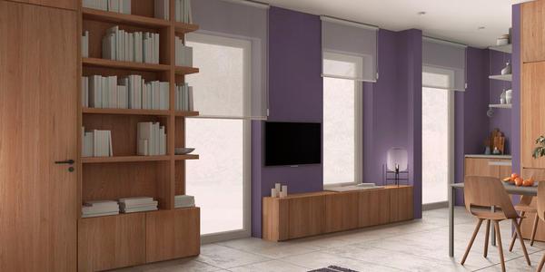 Más de 100 gamas de tejidos en enrollables de interior