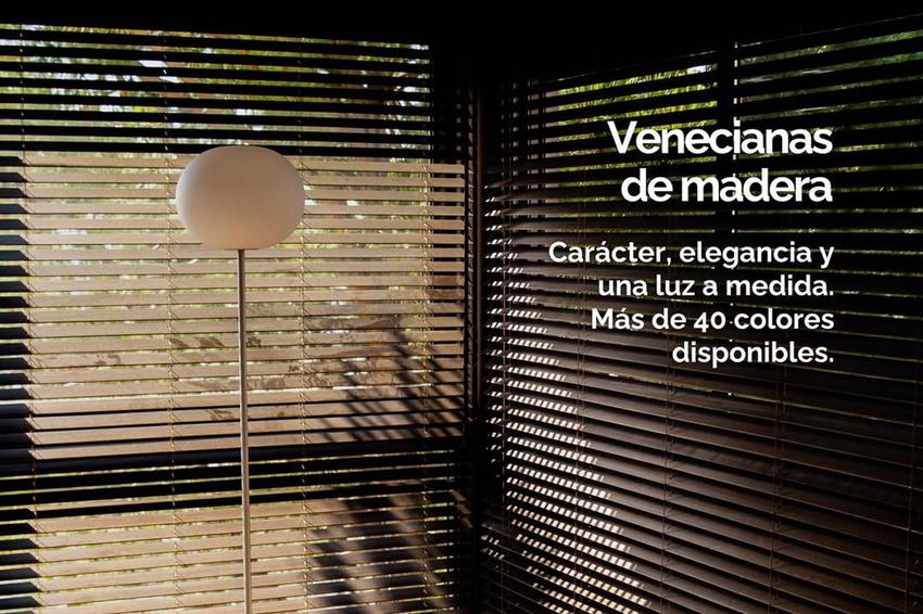 Venecianas de madera: elegancia natural en tu hogar
