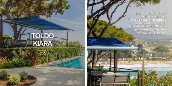 Toldo Kiara: maxima comodidad, con mando a distancia
