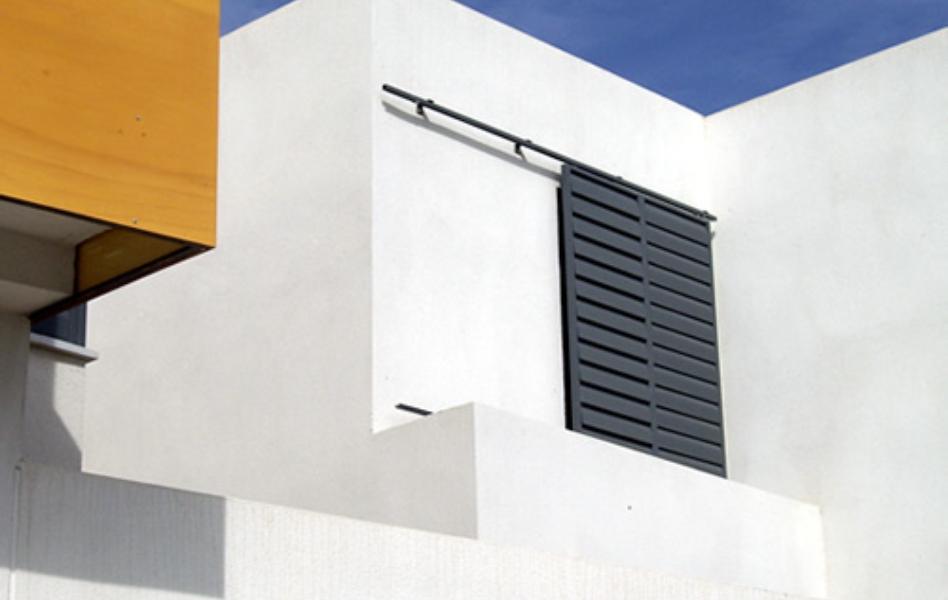 Edificios de viviendas celosías de aluminio con marcos correderos