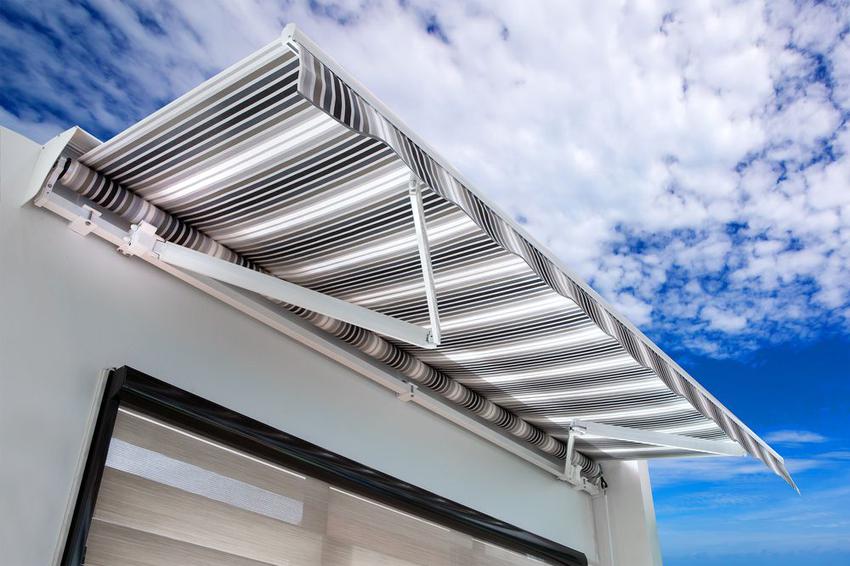 Toldo vertical y opaco para exterior con fibra de vidrio